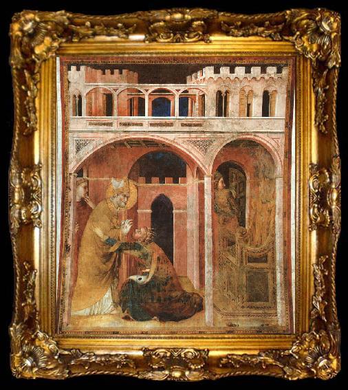 framed  Simone Martini Miracle of Fire, ta009-2